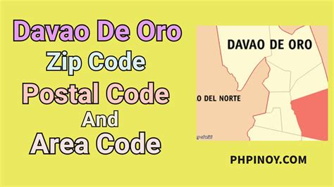 Map of All ZIP Codes in Davao de Oro .